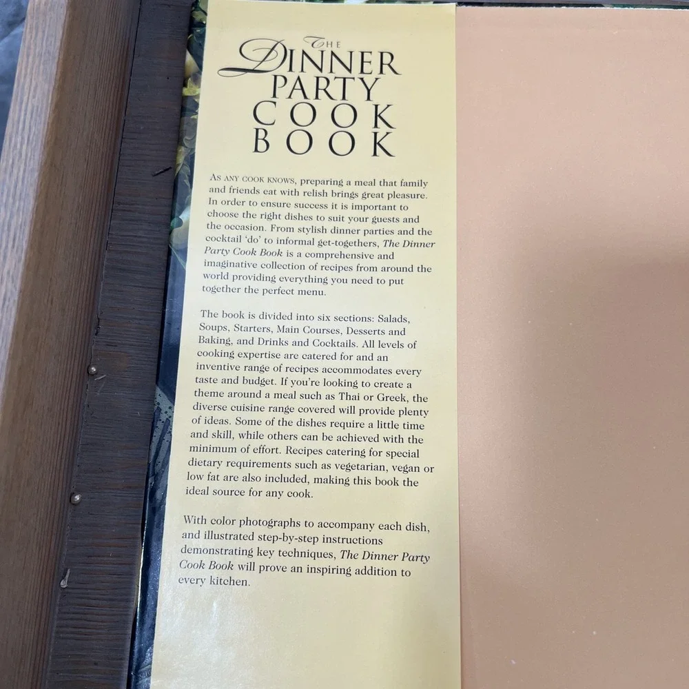 Hilaire WALDEN / Dinner Party Cook Book A Recipe Collection for All 1st ed 2000